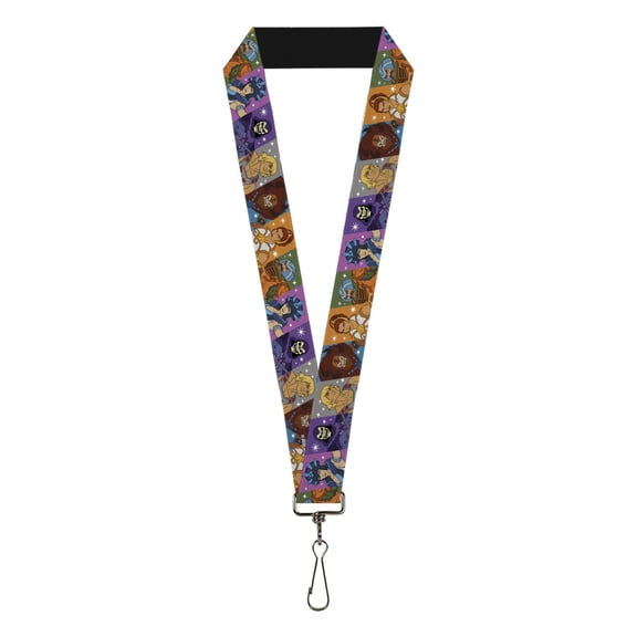 Masters of the Universe Lanyard, Masters of the Universe Character Block Poses Multi Color, Elastic