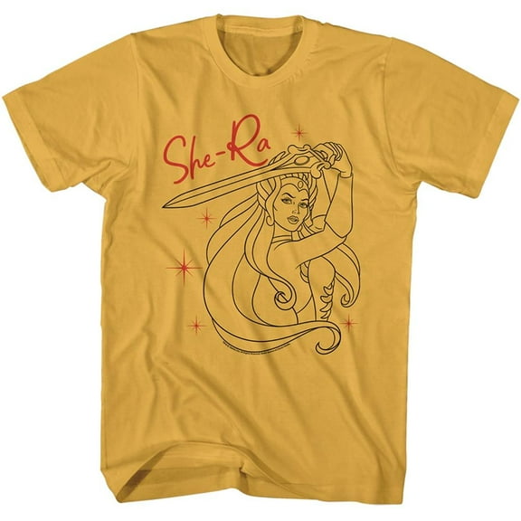 Masters of the Universe Line Art Ginger Adult T-Shirt