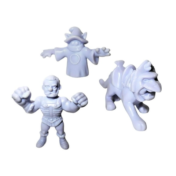 Masters of the Universe M.U.S.C.L.E. Mini Figure 3-Pack: Orko, Battlecat, Fisto