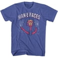 thumbnail image 1 of Masters of the Universe Man E Faces Head Royal Heather Adult T-Shirt, 1 of 2