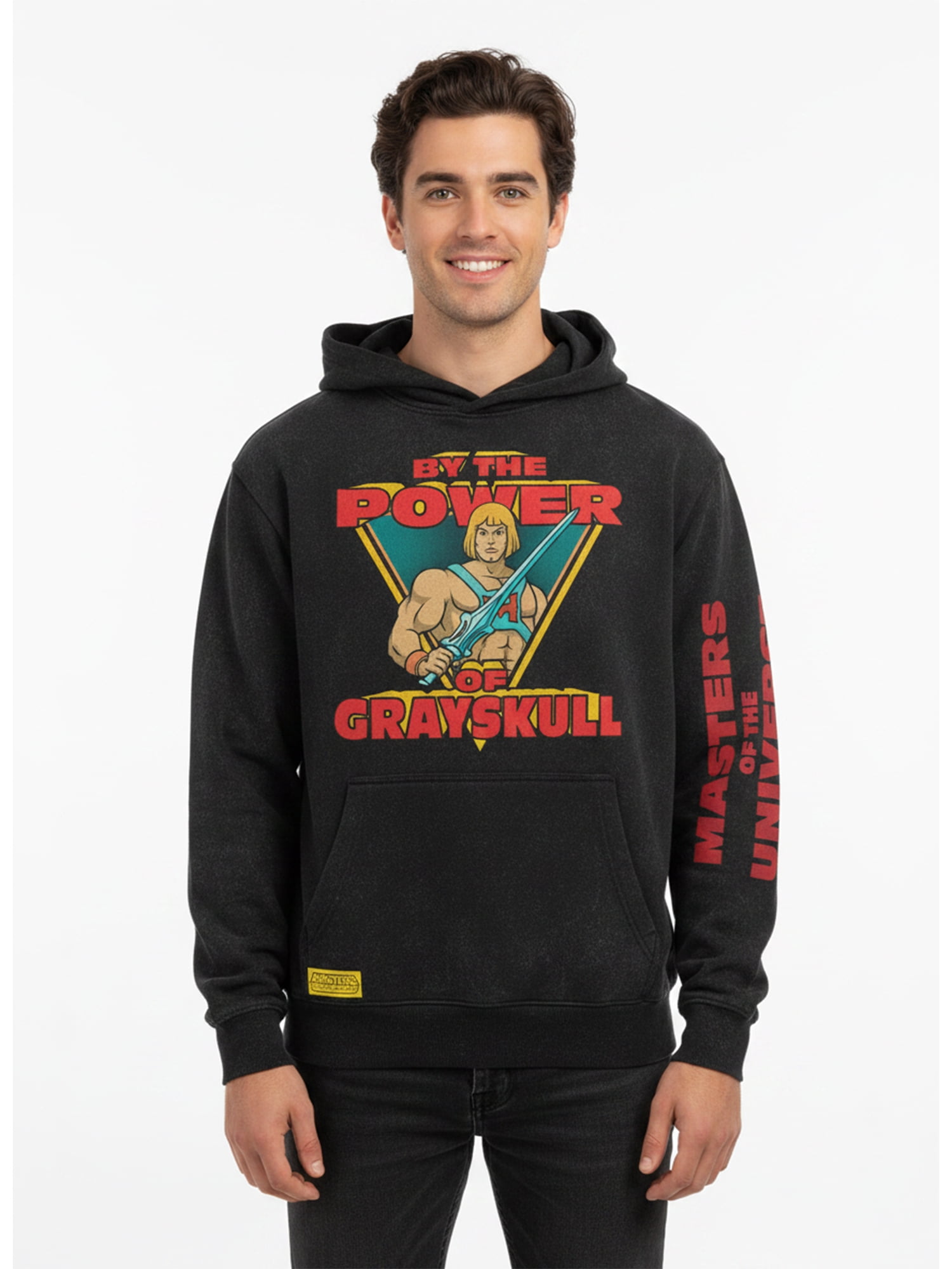 Masters of the Universe Men's and Big Men's Power of Grayskull Mineral Wash Graphic Hoodie, Sizes S-3XL