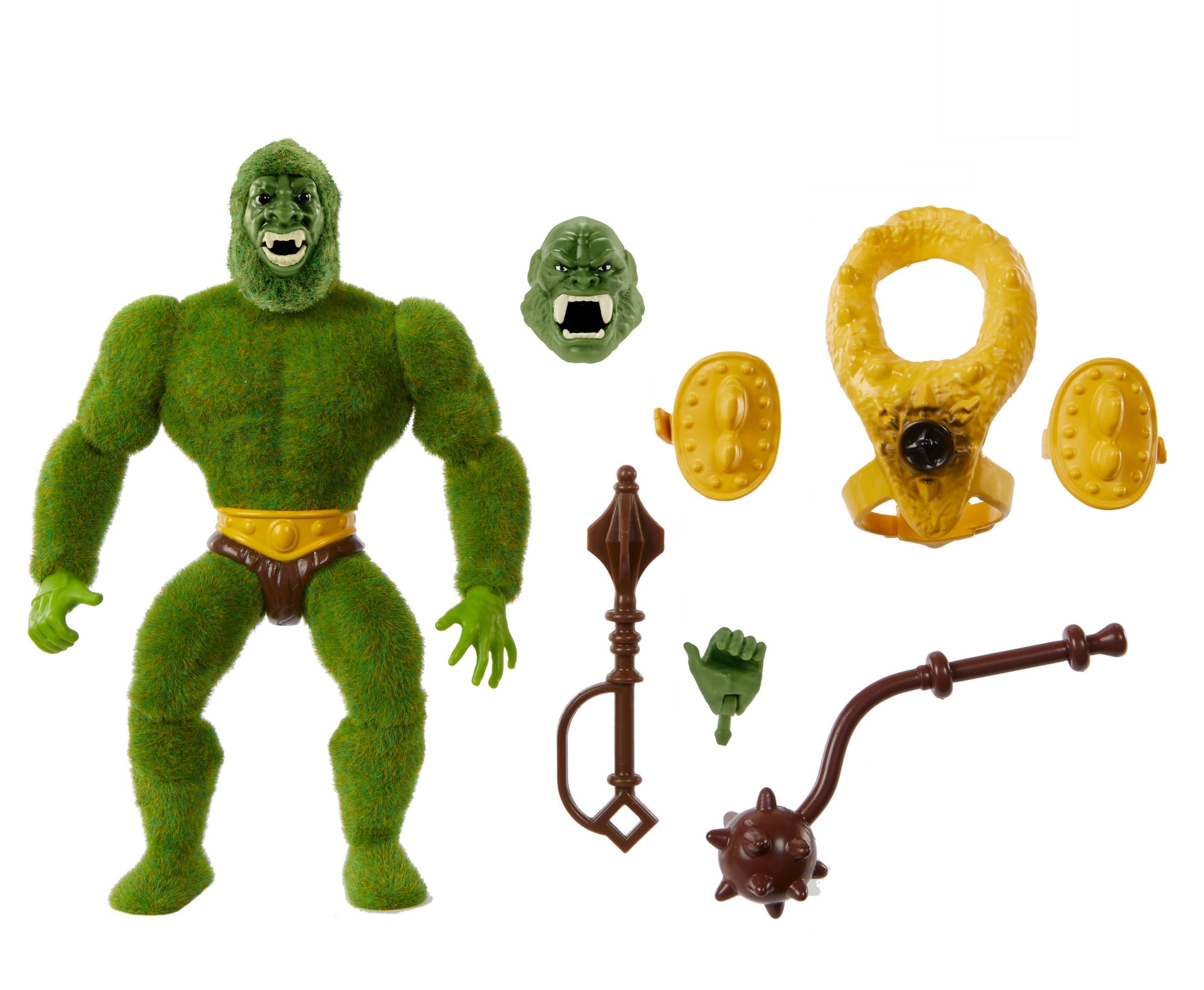 Masters of the Universe Origins Action Figure Moss Man, Flocked MOTU Toy
