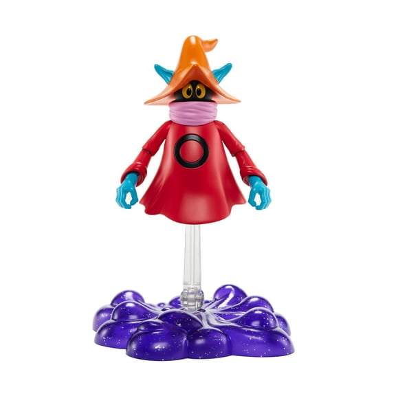 Masters of the Universe Origins Action Figure Orko, Eternia Wizard MOTU Toy on Clear Stand