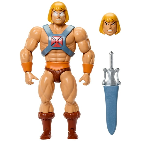 Masters of the Universe Origins Cartoon Collection Faker 5.5-inch Action Figure Toy, 1980 TV He-Man