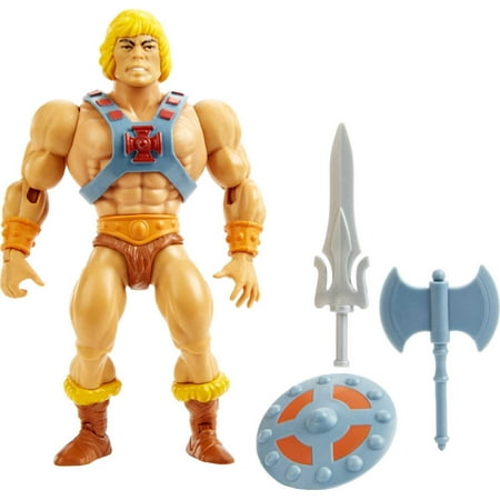 Masters of the Universe Origins He-Man Action Figure, 5-inch, Articulation, MOTU Toy Collectible
