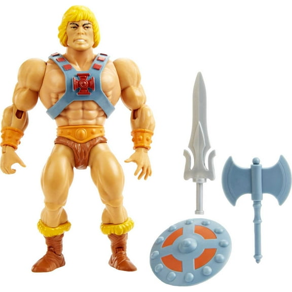 Masters of the Universe Origins He-Man Action Figure, 5-inch, Articulation, MOTU Toy Collectible