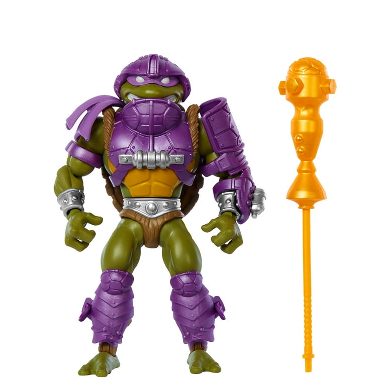 MOTU Origins Donatello Action Figure Toy with Armor, Mini-Comic