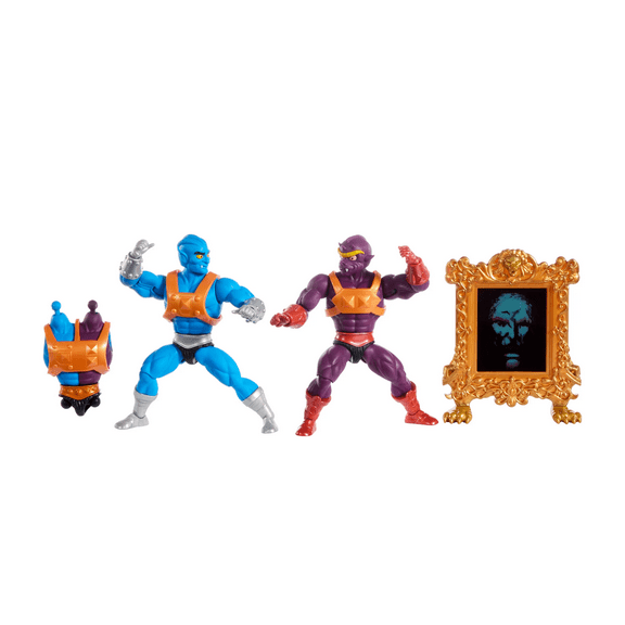 Masters of the Universe Origins Two Bad SDCC 2024 Exclusive Multipack - Merge Tuvar & Baddrah into Two Bad, Includes Mirror of Avathar and Comic Book