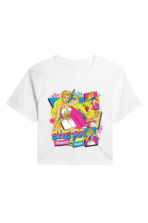 - She-Ra 80s Bootleg - Juniors Cropped Graphic T-Shirt