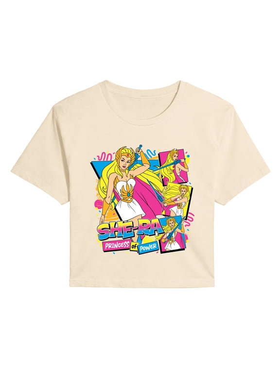 - She-Ra 80s Bootleg Women's Cropped Graphic T-Shirt