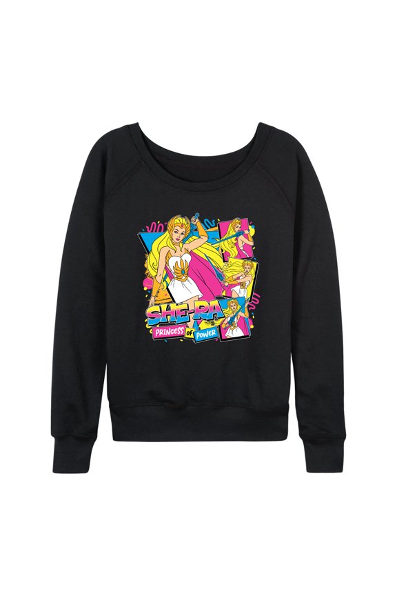 - She-Ra 80s Bootleg - Women's French Terry Long Sleeve Pullover