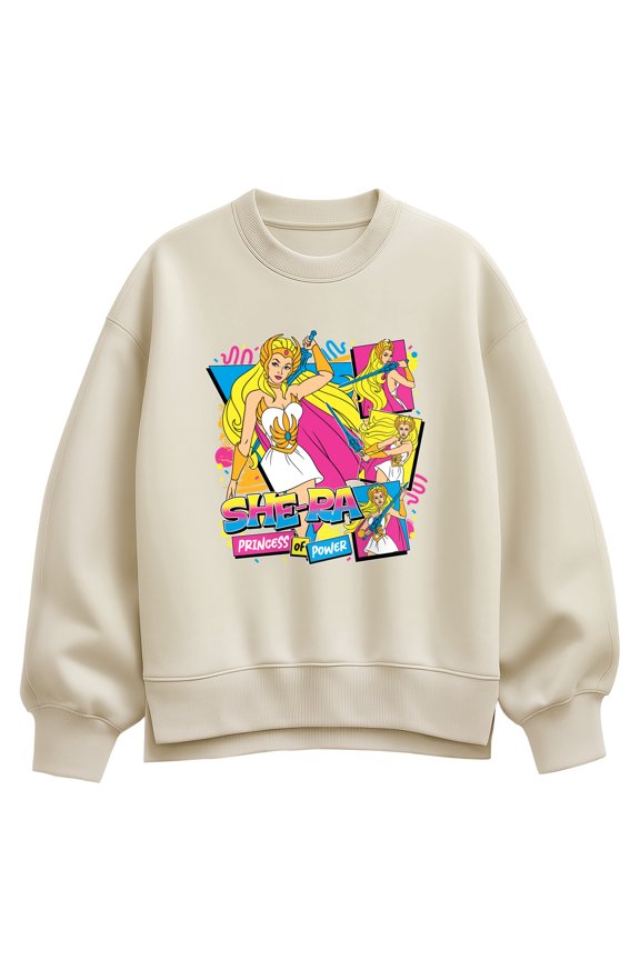 - She-Ra 80s Bootleg - Women's Oversized Fleece Crew Sweatshirt