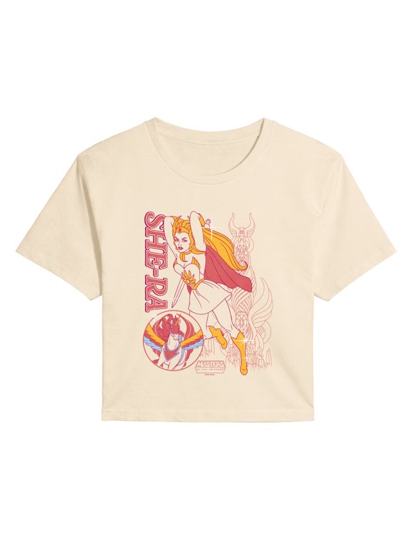 - She-Ra - Juniors Cropped Graphic T-Shirt