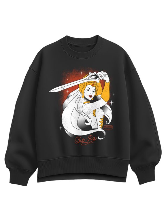 - She-Ra Portrait Women's Oversized Fleece Crew Sweatshirt