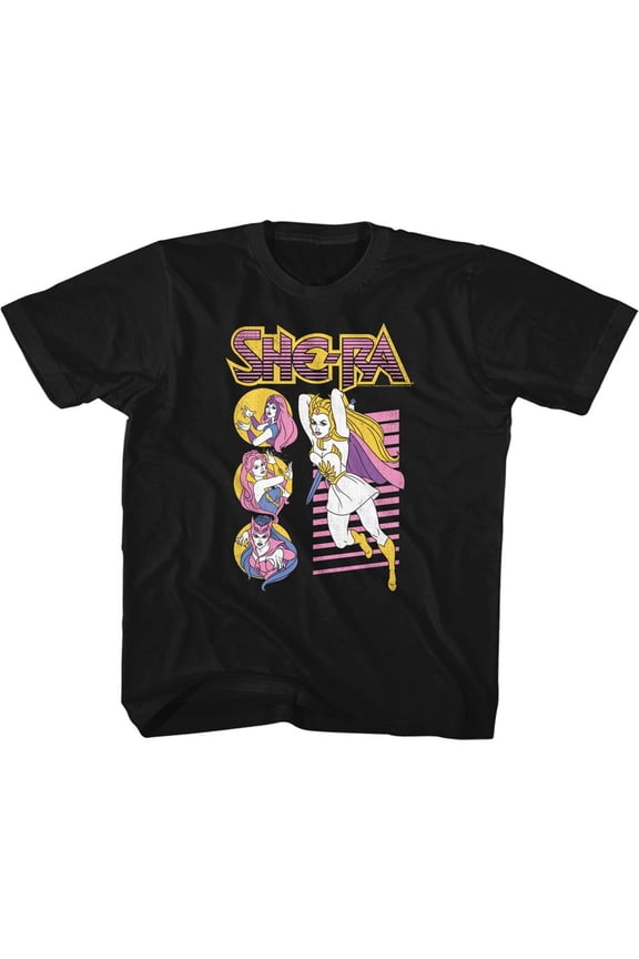 Masters of the Universe She Ra and Co Black Toddler T-Shirt