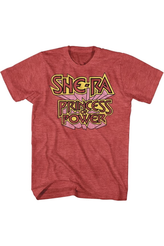 Masters of the Universe Shera Logo Red Heather Adult T-Shirt