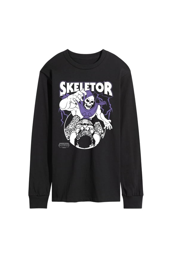 - Skeletor Castle - Men's Long Sleeve Graphic T-Shirt