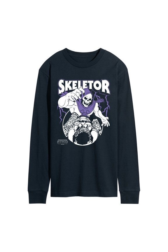- Skeletor Castle - Men's Long Sleeve Graphic T-Shirt