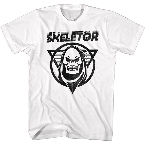 Masters of the Universe Skeletor Snakes White Adult T-Shirt