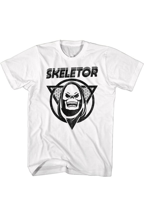 Masters of the Universe Skeletor Snakes White Adult T-Shirt