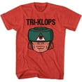 thumbnail image 1 of Masters of the Universe Tri Klops Red Heather Adult T-Shirt, 1 of 2