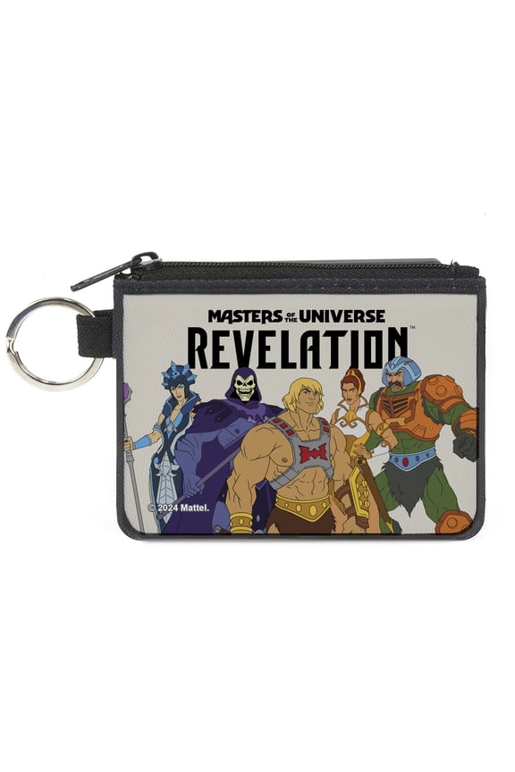 Masters of the Universe Wallet, Coin Purse, Masters of the Universe Revelation Group and Logo White Black, Canvas