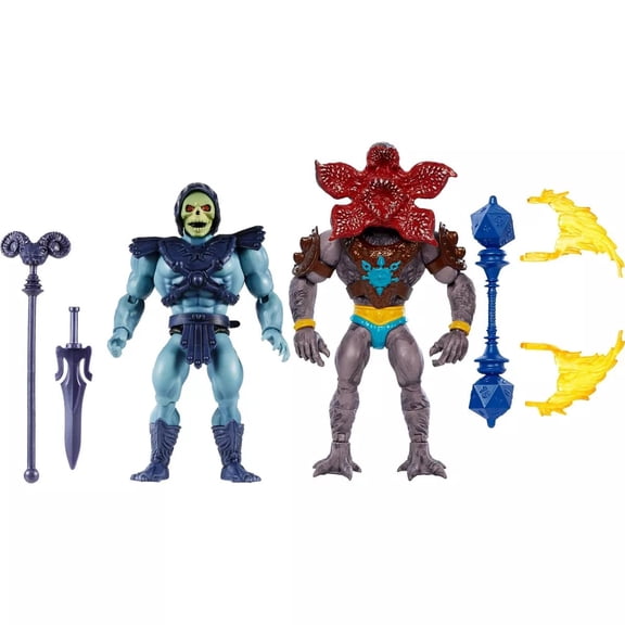 Masters of the Universe X Stranger Things Skeletor and Demogorgon Action Figures