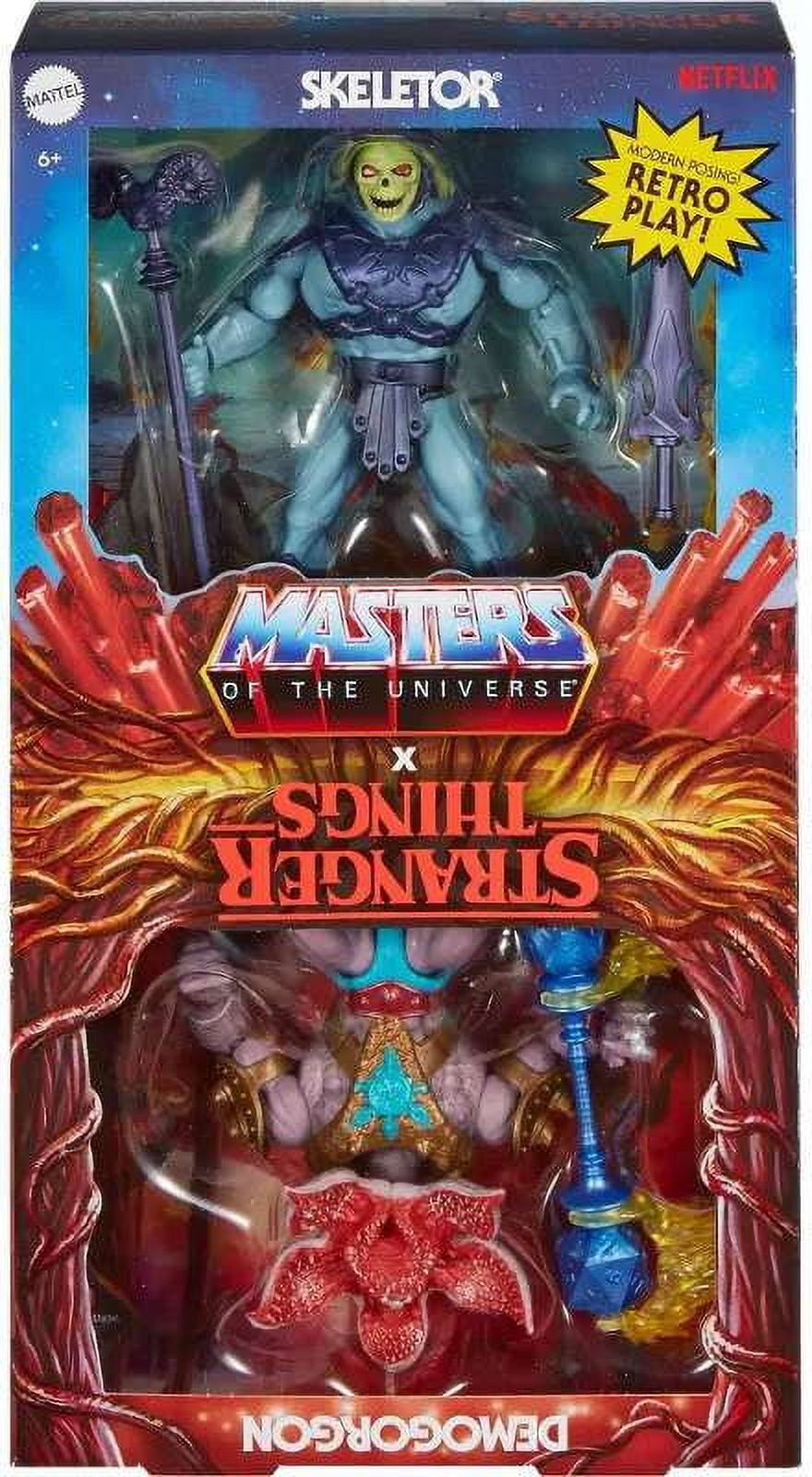 Masters of the Universe X Stranger Things Skeletor & Demogorgon Action Figure 2-Pack