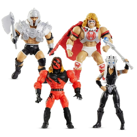 Masters of the WWE Universe Age 6+ Action Figure, Multicolor, 4 Piece (12")