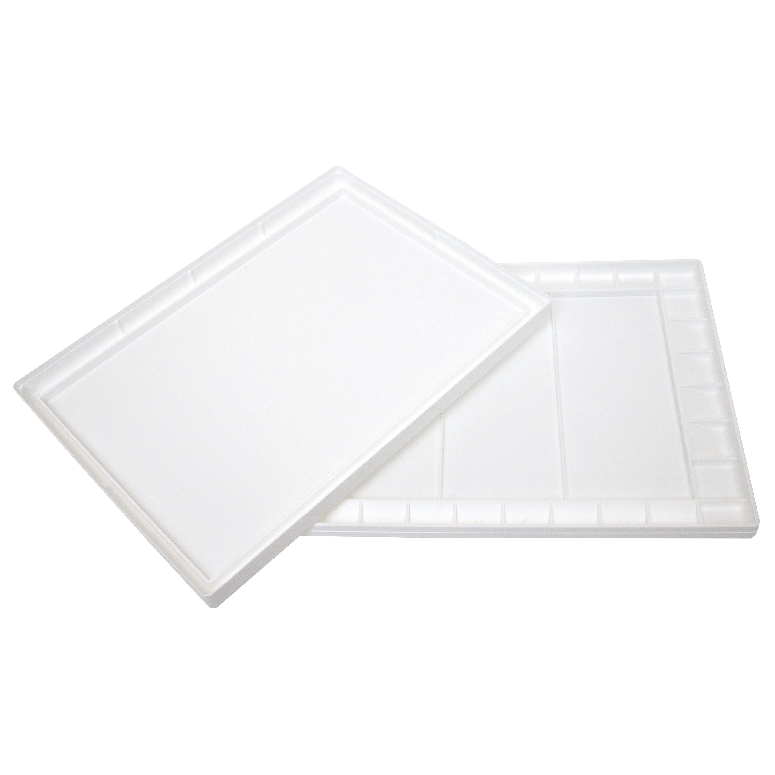 Masterson Aqua-Pro Watercolor Palette 11.5x15.5, 32 Wells w/ Lid to Keep Paints Fresh, Made in USA