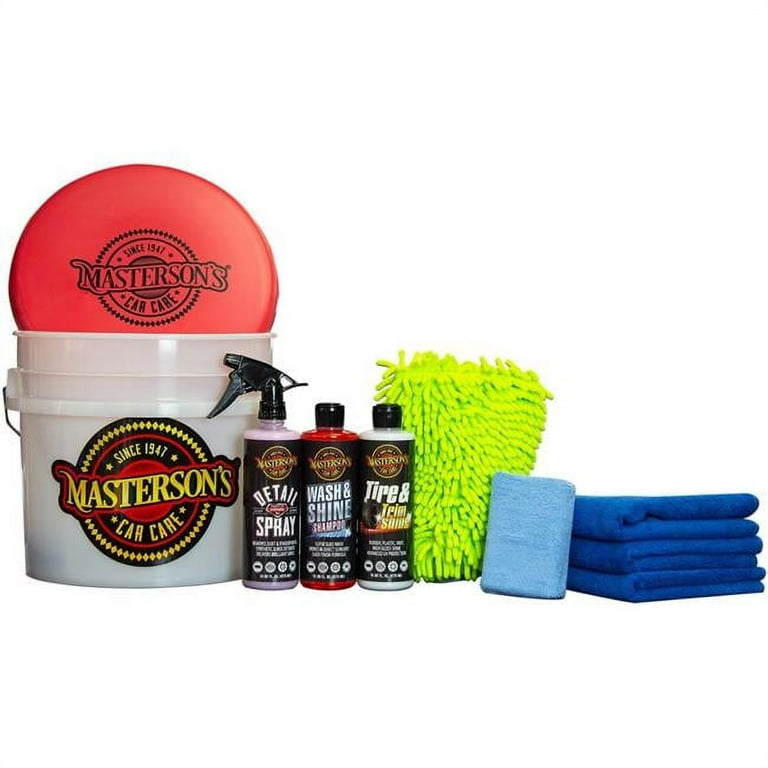 Masterson's Car Care 10 Piece Ultimate Wash & Detail Bucket Kit