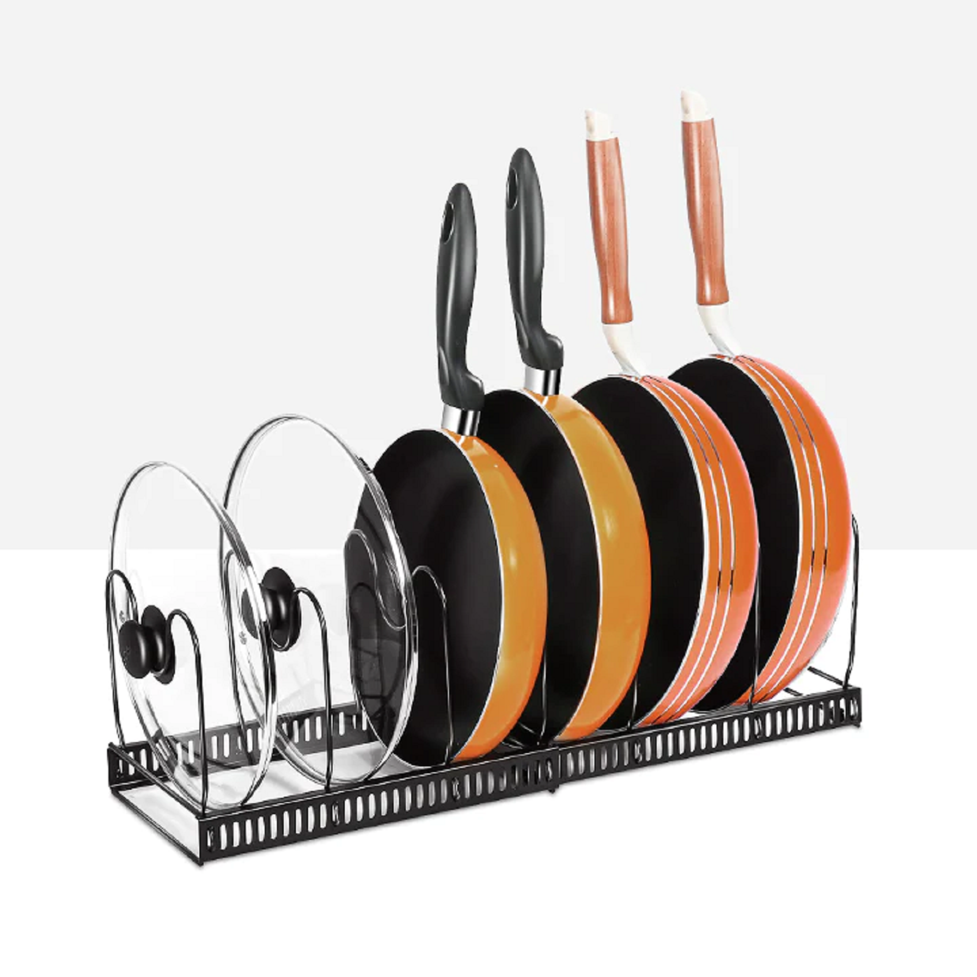 Mastertop Expandable Pot and Pan Organizers Rack,Pot Pan Rack for