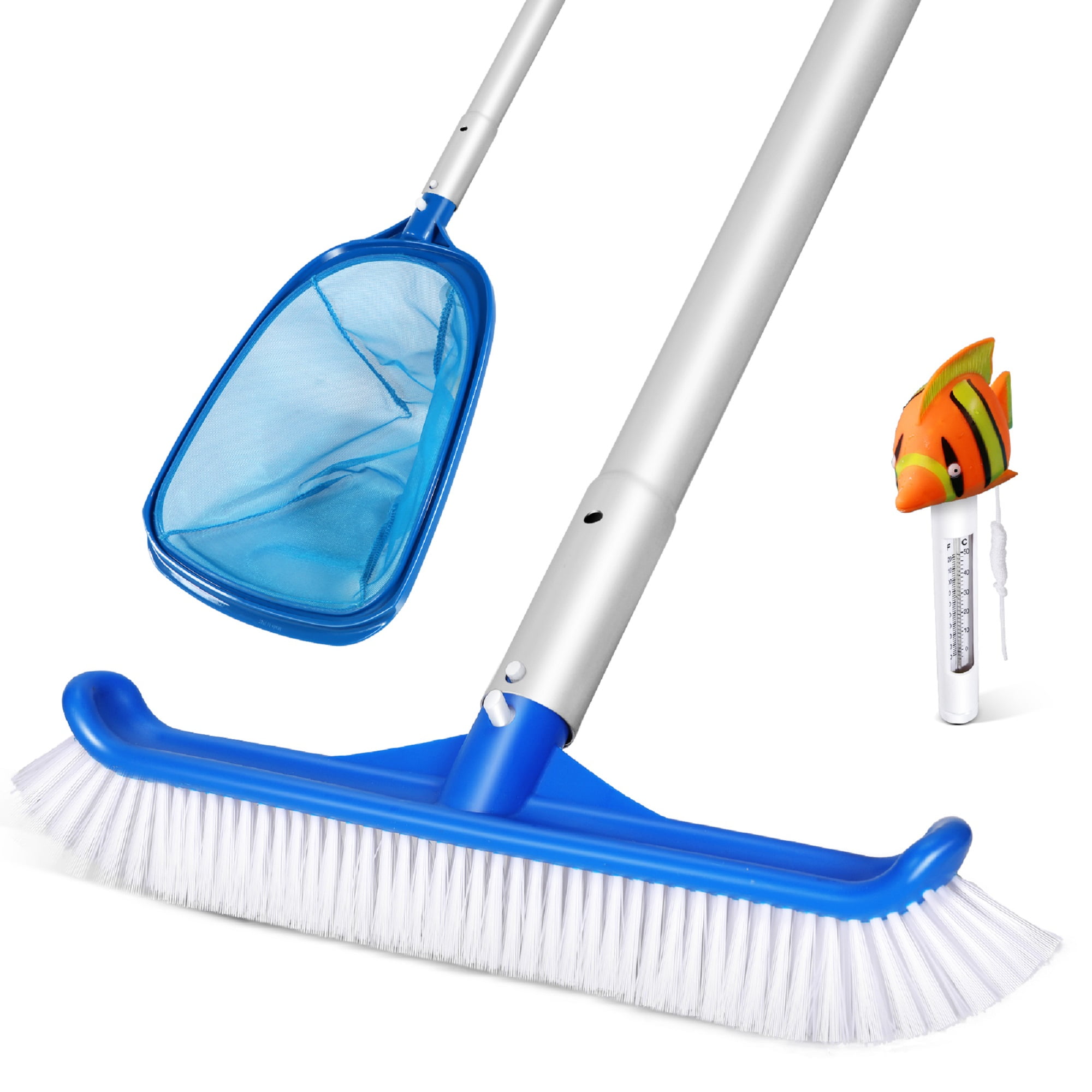 Mastertop Pool Cleaning Set,Pool Leaf Skimmers with Float Fish