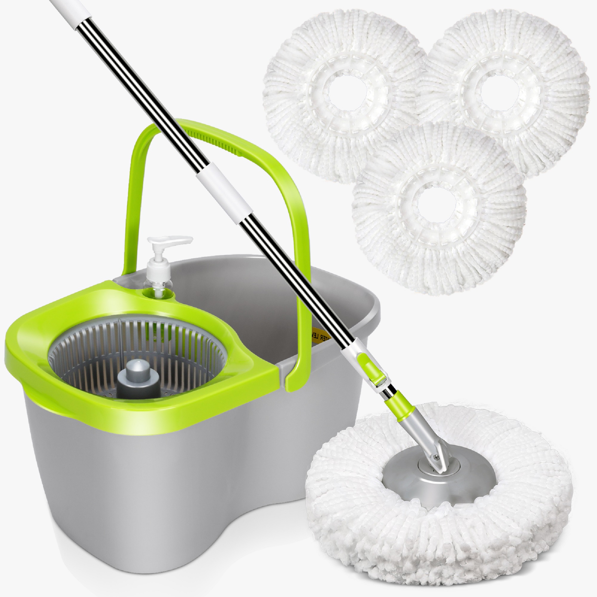 OCedar Easy Wring Spin Mop & Bucket System with 1 Extra Refill