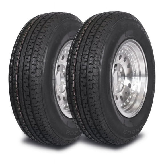Mastertrack UN203 ST225/75R15 10 Ply 117M Load Range E Radial Trailer Tire 225/75/15,Set of 2(Tire Only)