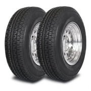 Mastertrack UN203 ST205/75R14 8 Ply 105/101N Load Range D Radial Trailer Tire - ST 205/75/14 205/75R14,Set of 2(No Wheels)