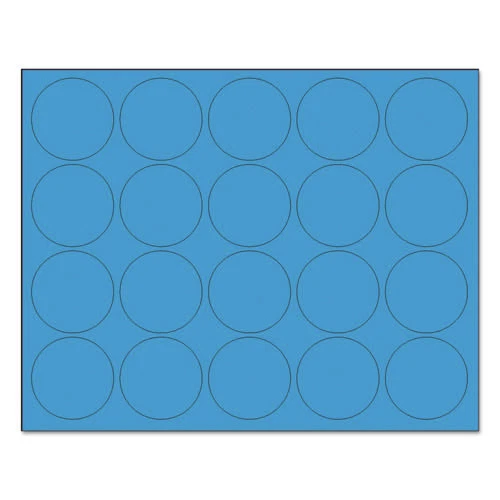 Mastervision Fm1601 20 Dots/Pk Magnetic Color Coding Dots - Blu New