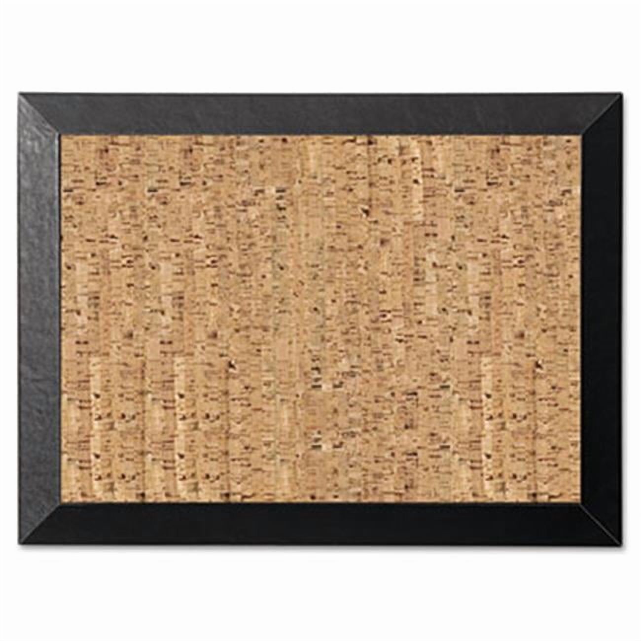 Mastervision Natural Cork Bulletin Board  36x24  Cork/Black