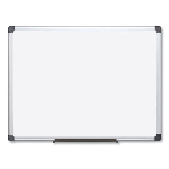 Mastervision Value Lacquered Steel Magnetic Dry Erase Board, 96" x 48", White, Aluminum Frame