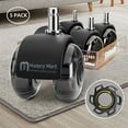 Mastery Mart Office Chair Rollerblade Wheels, 2 Inch, HeavyDuty for Carpet & Hardwood Floors