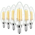 Mastery Mart Chandelier Led Light Bulbs 40 Watt Equivalent, 2700K Soft