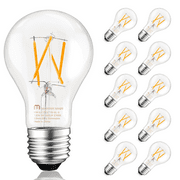 Mastery Mart Dimmable A19 Filament Vintage LED Light Bulbs, 40W Equivalent, 2700K Soft White, 450 LM, E26 Base, 10 Pack