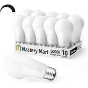 Mastery Mart Dimmable LED Light Bulbs 60 Watt Equivalent, 5000K Daylight White Lighting, E26 LED Bulb 800 Lumens Energy Star- 6 Pack