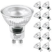 Mastery Mart MR16 Led Light Bulbs GU10, 5.5W(50 Watt Equivalent), Bright Daylight White 5000K, Dimmable Track and Spotlight Clearance Lighting Bulbs, 10-pack