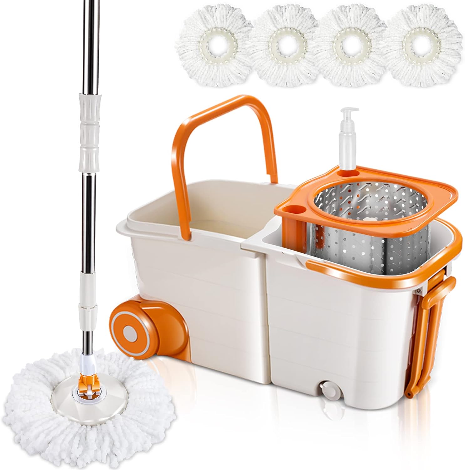 Masthome Detachable Mop and Bucket Set, Separates Dirty and Clean Water