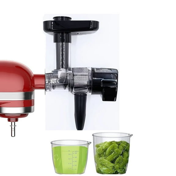 Masticating Juicer Attachment for KitchenAid Stand Mixer, Juicer Machine for Kitchenaid Mixer Attachments, Cold Press Juicer with Dual Mouth Feed Chute for KitchenAid mixer Attachments
