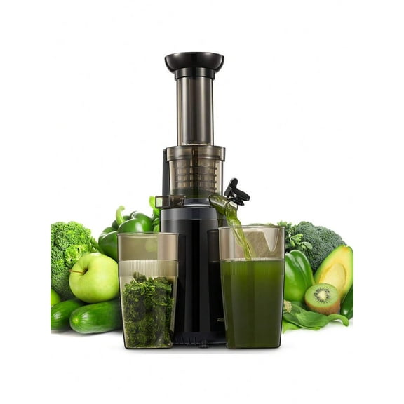 Masticating Juicer Machines, XC Cold Press Juicer Machine Compact Size, Juice Extractor, Nutrient And Vitamin Dense, Easy To Clean