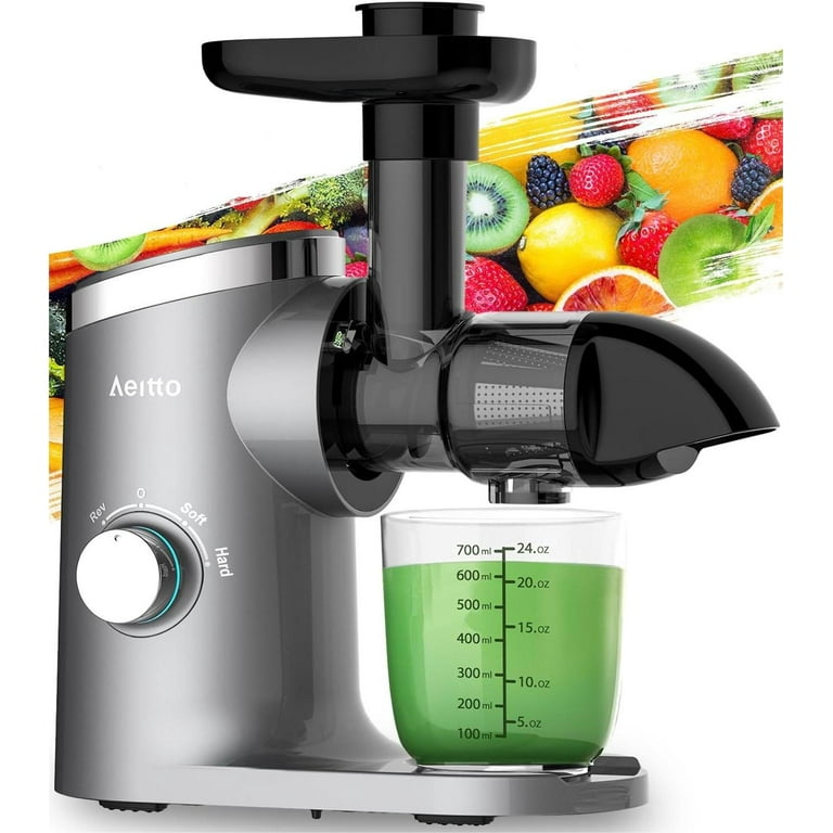 Duronic JE2 200W Slow Juicer, Masticating Cold Press Juice Extractor for  Juicing Fruit and Vegetables, BPA-Free, 600ml Jug