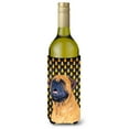 thumbnail image 1 of Mastiff Candy Corn Halloween Portrait Wine Bottle Hugger, 1 of 1