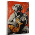 thumbnail image 1 of Mastiff Christmas Dog Canvas Size 8x12 Electric Guitar Canvas – Funny Mastiff Christmas Dog Team Player Wall Art, Ideal Gift Electric Guitar , Dog Owner, 1 of 5